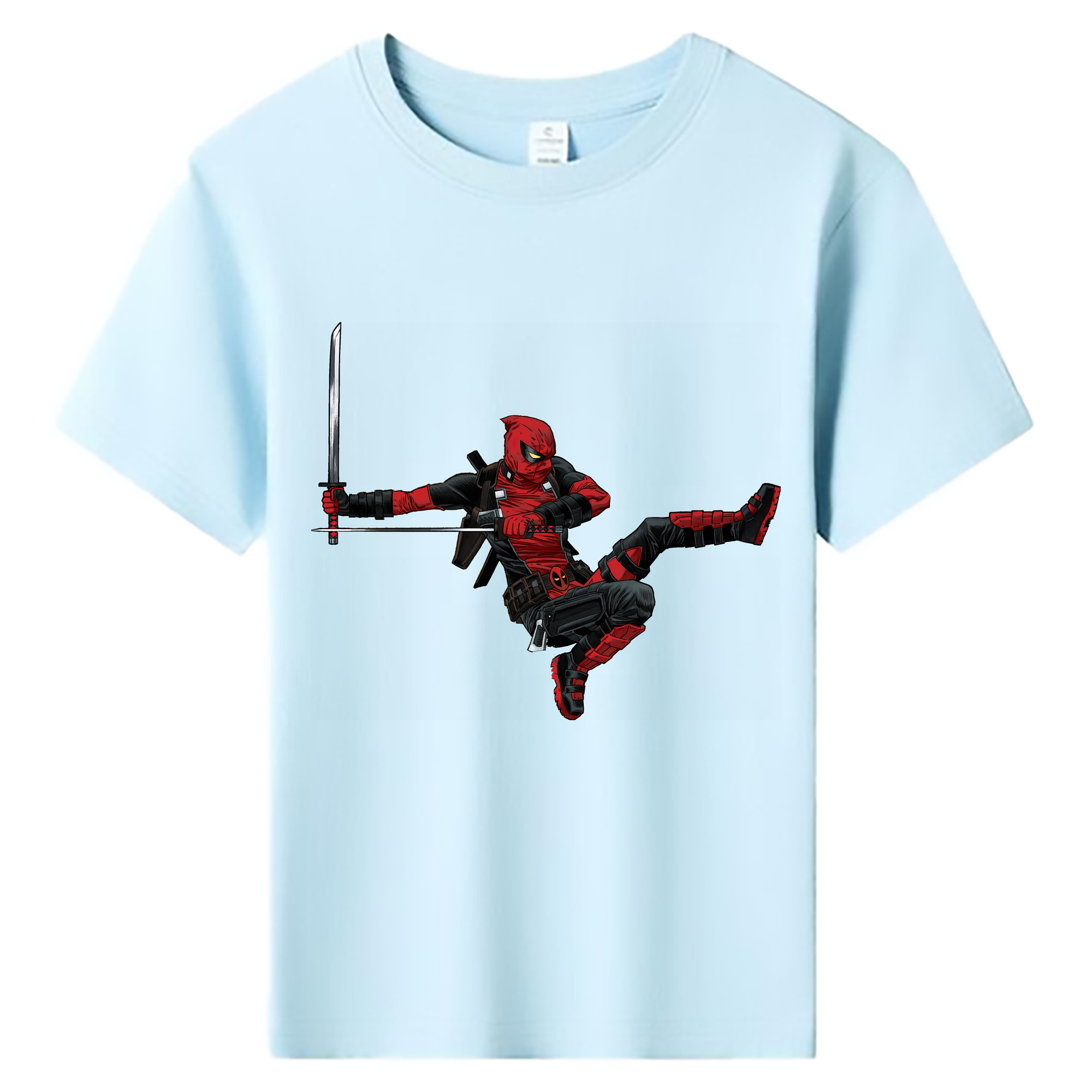 （画像用） Deadpool デッドプール 綿100％キッズTシャツ（フロントプリント）